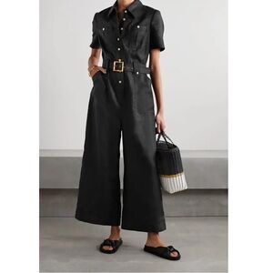 Zimmermann Poppy Belted Linen Jumpsuit size 1 worn